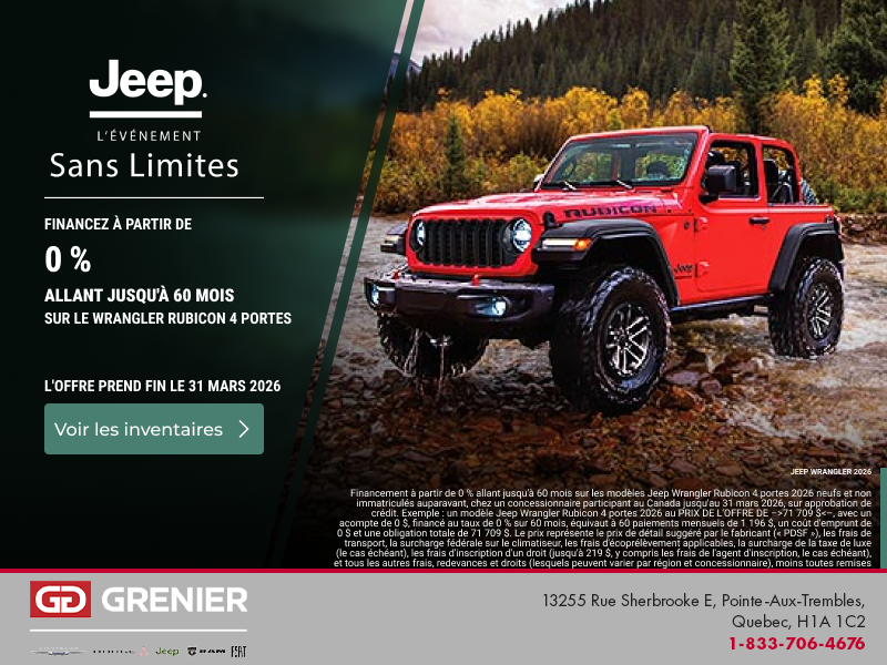 L'événement mensuel de Jeep