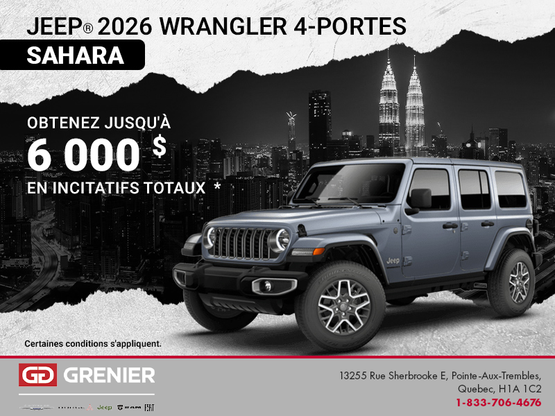 Conduisez un Jeep Jeep Wrangler 2025!