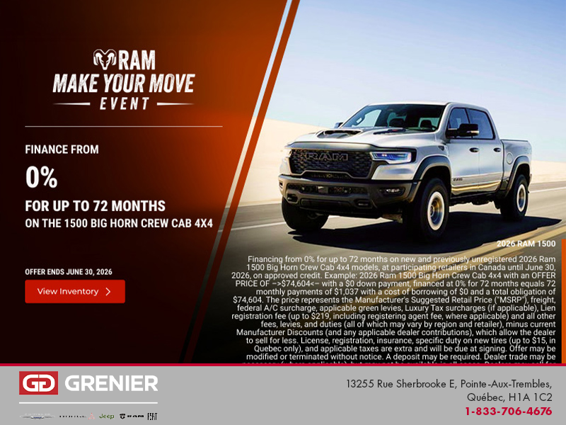Get the 2026 RAM 1500