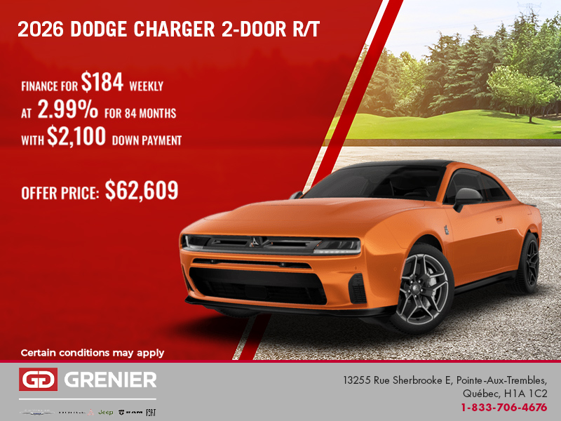2026 Dodge Charger 2-Door R/T