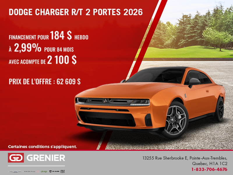 Dodge Charger R/T 2 portes 2026