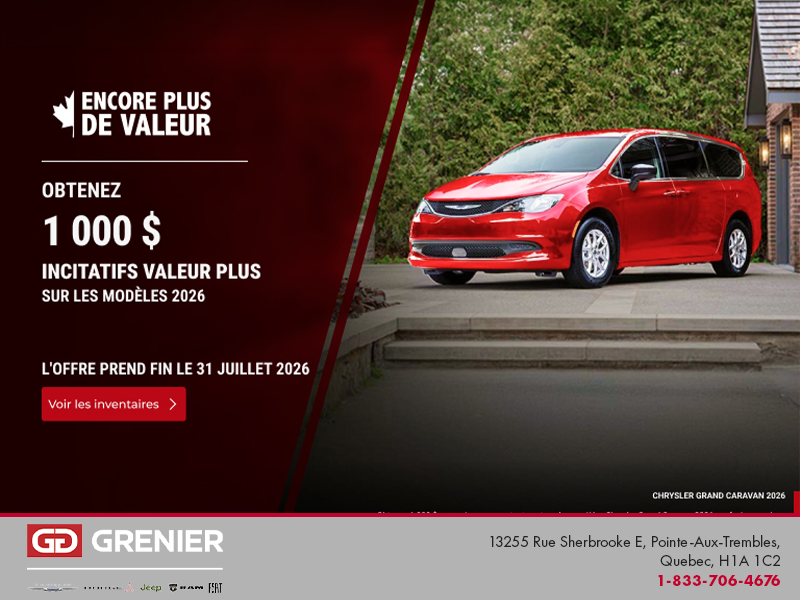 L'événement mensuel de Chrysler