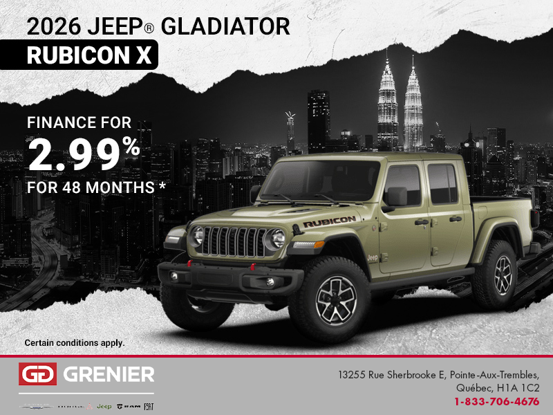 Get the 2026 Jeep Gladiator!