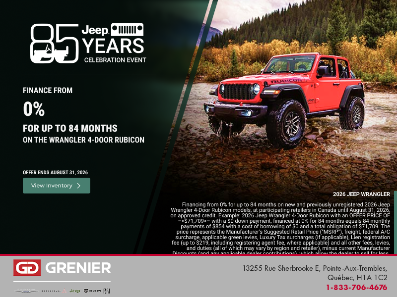 Jeep Monthly Event