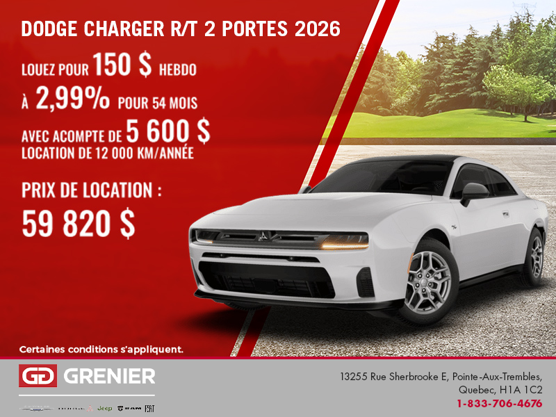 Dodge Charger Scat Pack 2 portes 2026