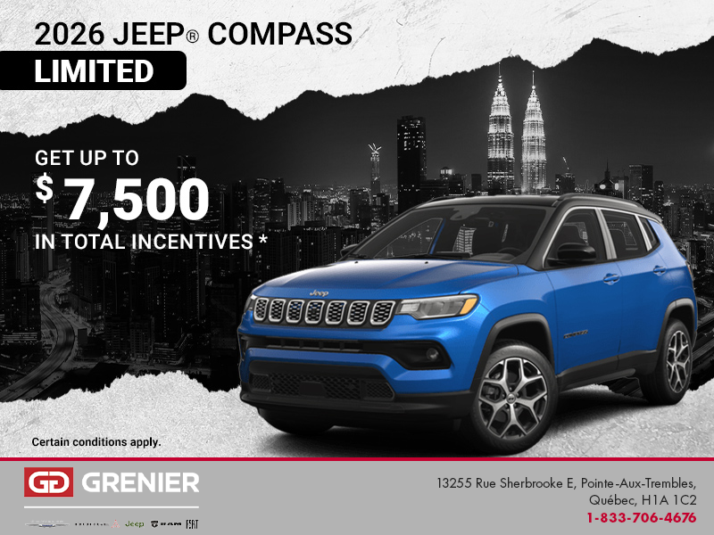 Get the 2026 Jeep Compass!