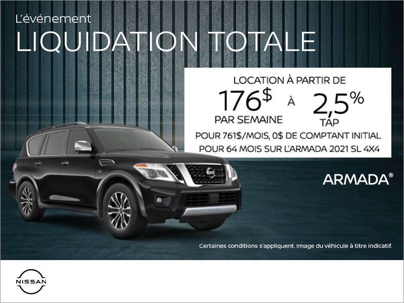 Obtenez le Nissan Armada 2021!