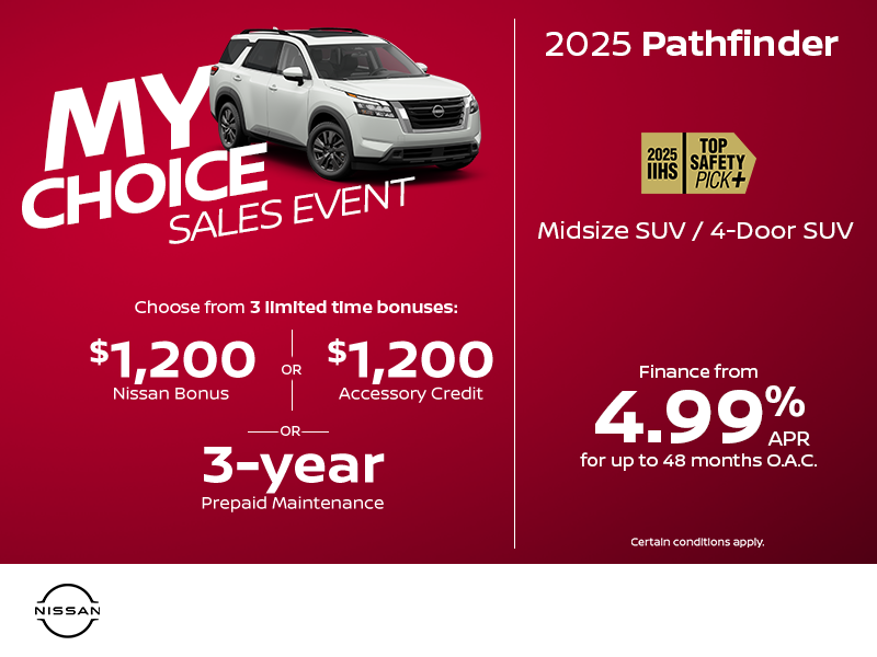 Get the 2025 Nissan Pathfinder Today!