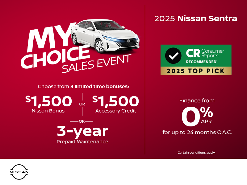 Get the 2025 Nissan Sentra today!
