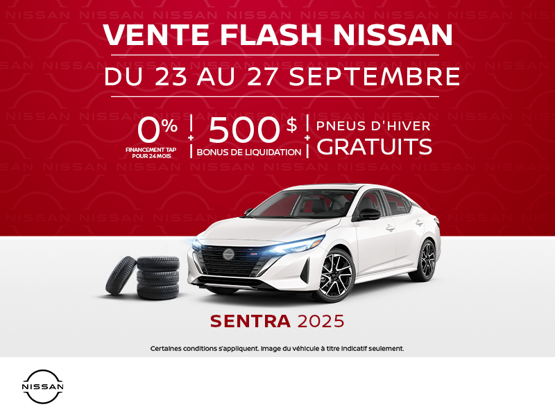 Obtenez la Nissan Sentra 2025 !