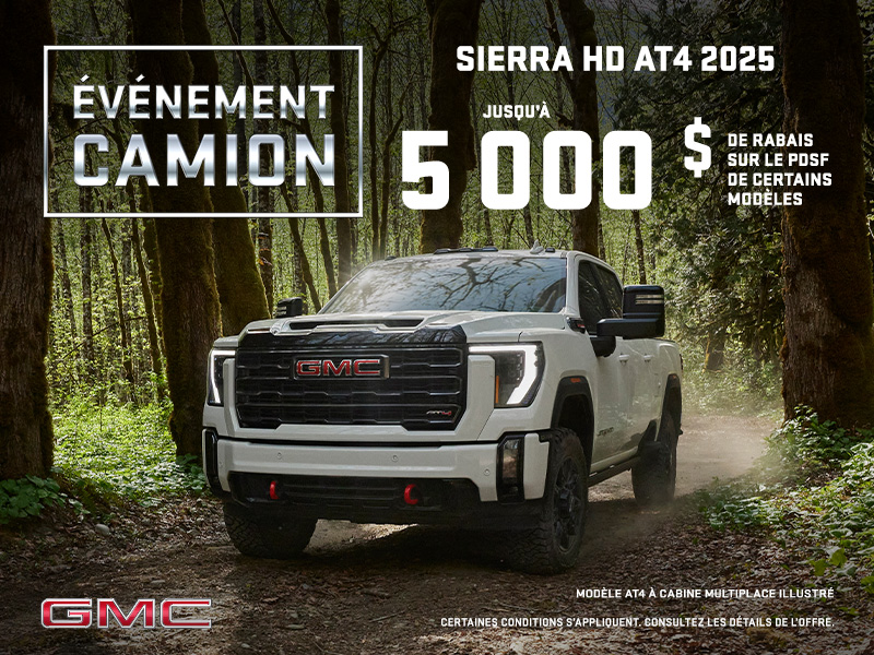 The 2025 GMC Sierra HD AT4