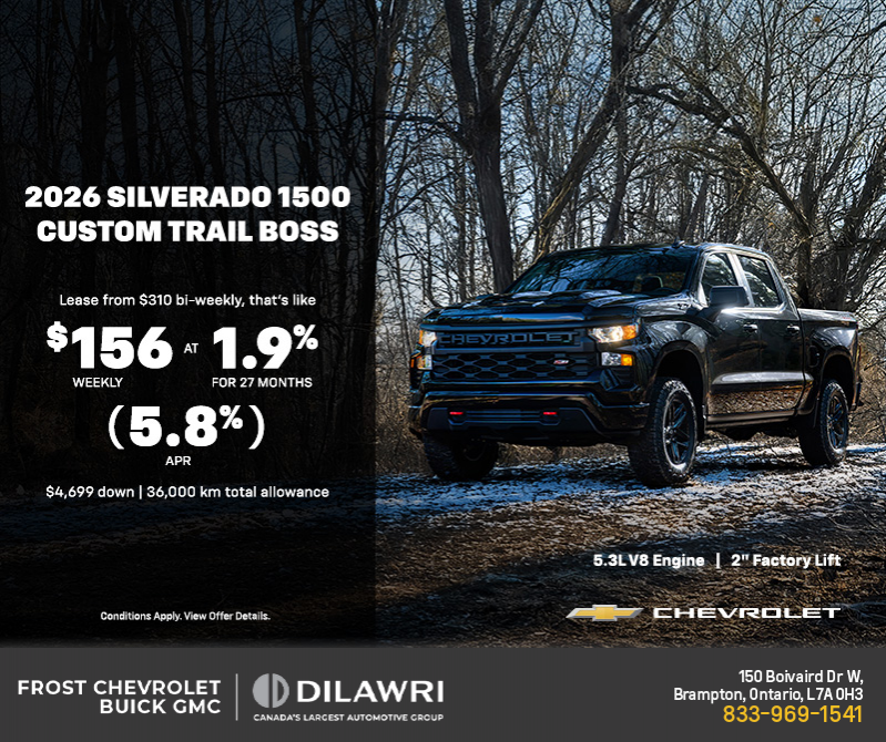 Get the 2026 Chevrolet Silverado 1500 Custom Trail Boss