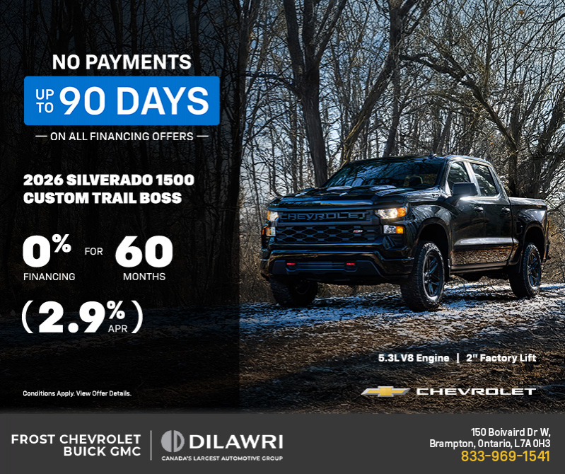 Get the 2026 Chevrolet Silverado 1500 Custom Trail Boss