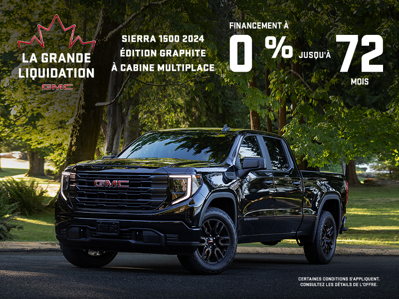 Le GMC Sierra 1500 élévation à cabine multiplace 2024