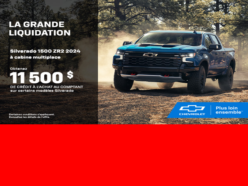 Procurez-vous le Chevrolet Silverado 1500 ZR2 2024