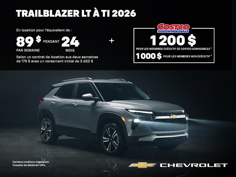 Procurez-vous le Chevrolet Trailblazer 2025