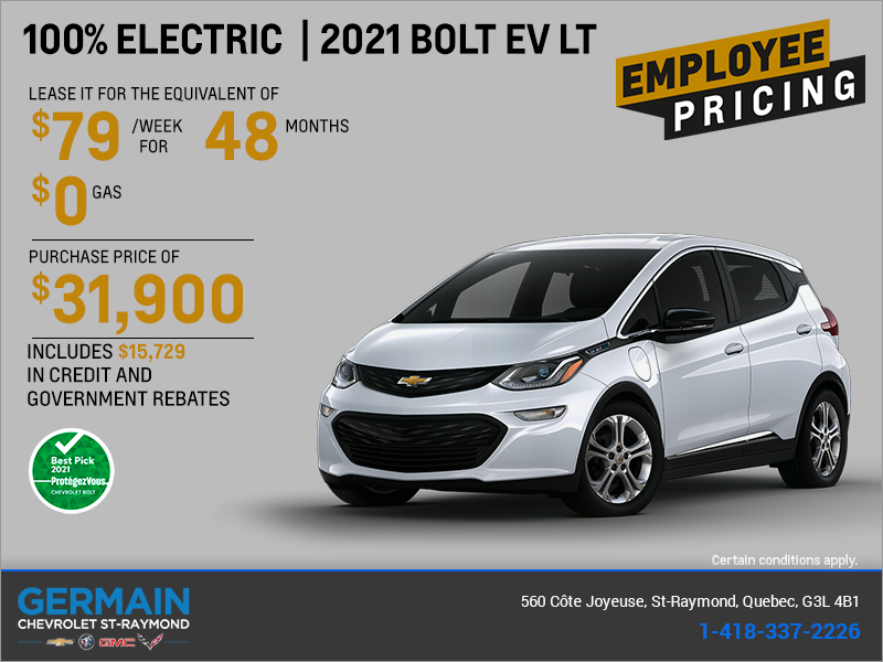 Get the 2021 Chevrolet Bolt!