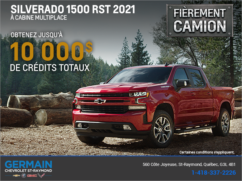 Procurez-vous le Chevrolet Silverado 2021!