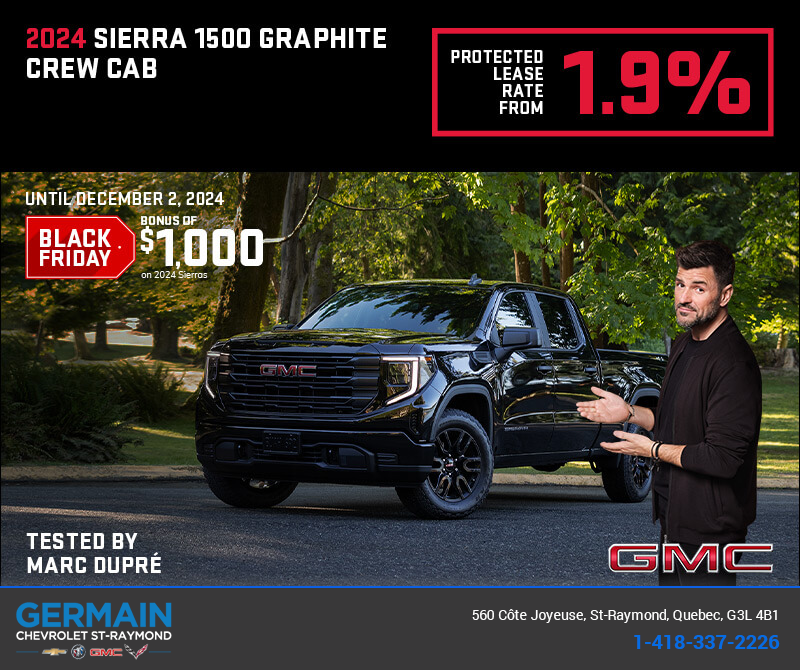 The 2024 GMC Sierra 1500 Graphite Crew Cab