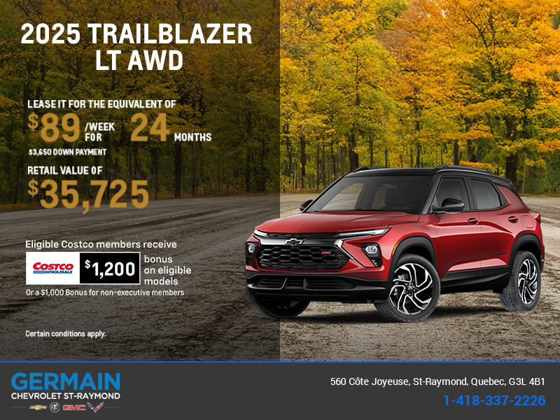 Get the 2026 Chevrolet Trailblazer LT AWD