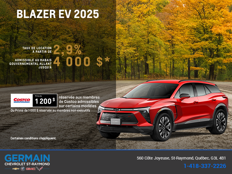 Procurez-vous le Chevrolet Blazer EV 2025