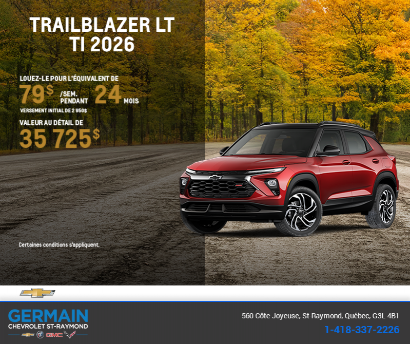Le Chevrolet Trailblazer LT TI 2026