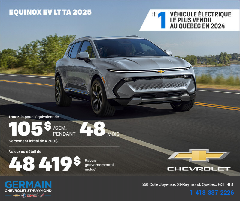Procurez-vous le Chevrolet Equinox EV 2025