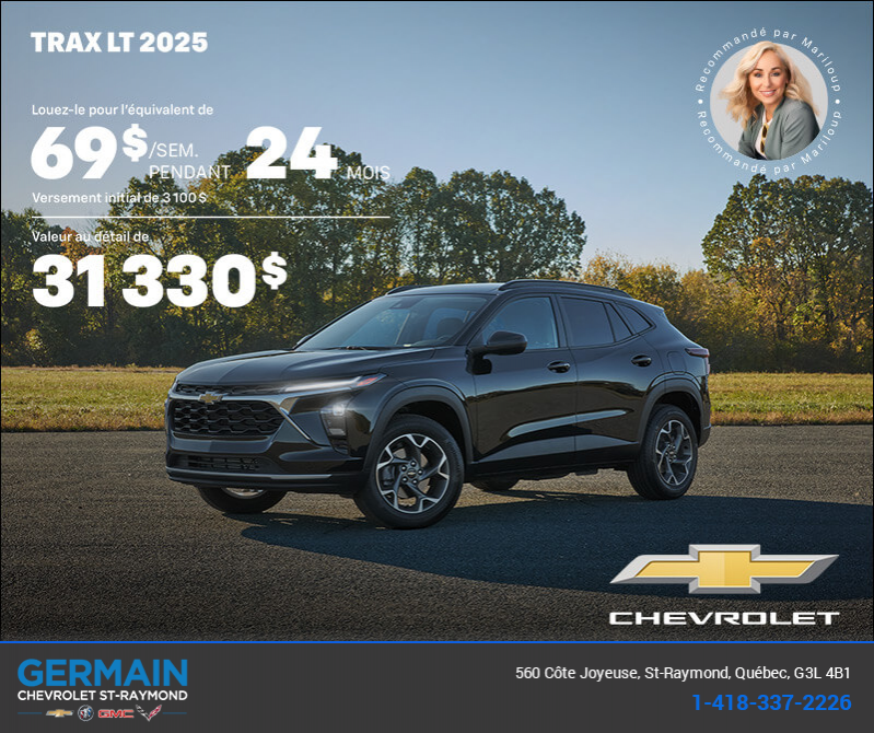 Procurez-vous le Chevrolet Trax LT 2025