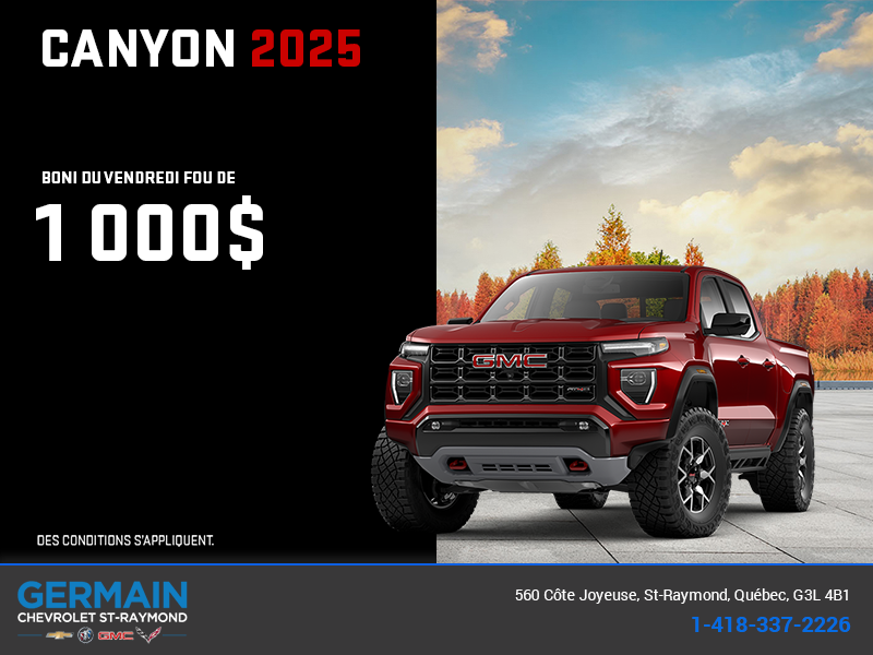 Le GMC Canyon 2025