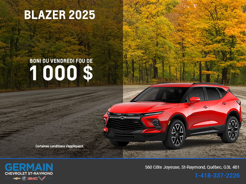 Procurez-vous le Chevrolet Blazer 2025