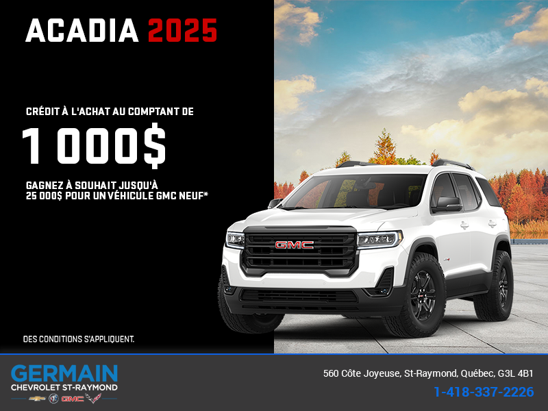 Le GMC Acadia 2025