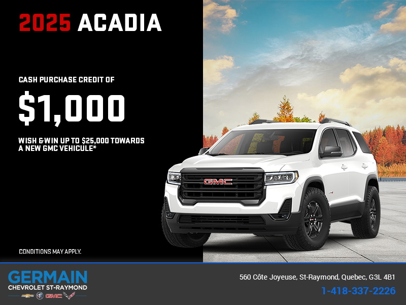 The 2025 GMC Acadia