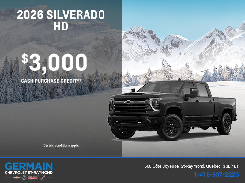 Get the 2026 Chevrolet Silverado HD