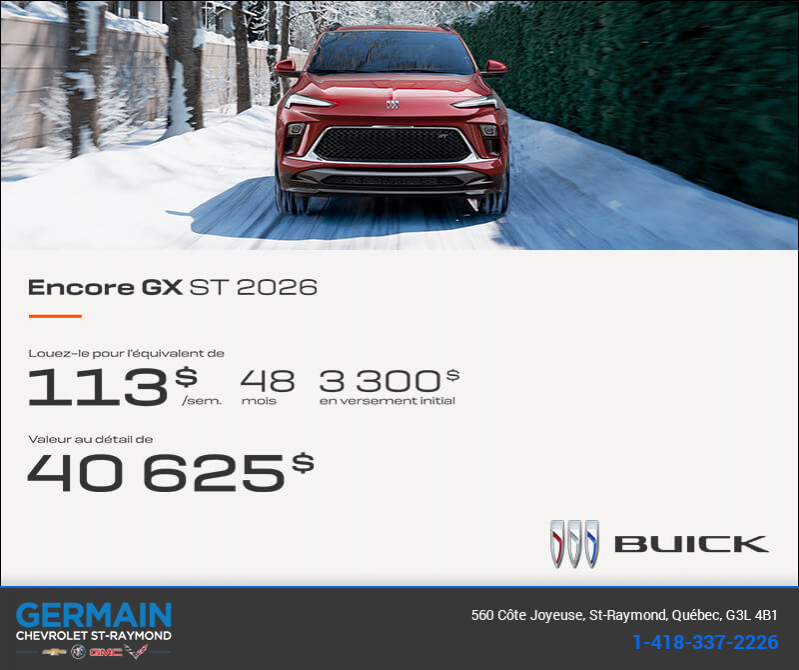 Procurez-vous le Buick Encore GX 2026