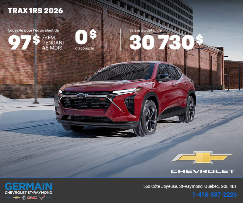 Procurez-vous le Chevrolet Trax 2026