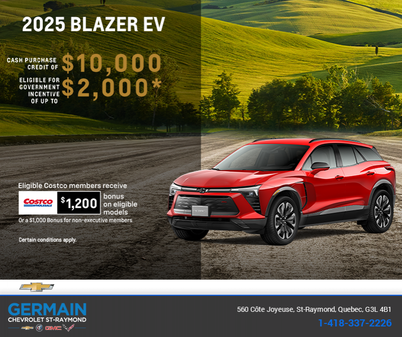 Get the 2025 Chevrolet Blazer EV