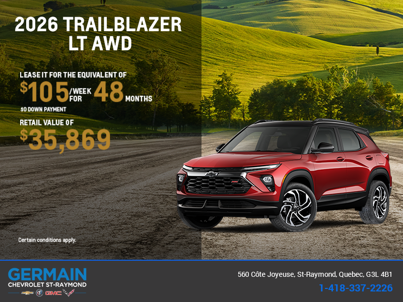 Get the 2026 Chevrolet Trailblazer LT AWD