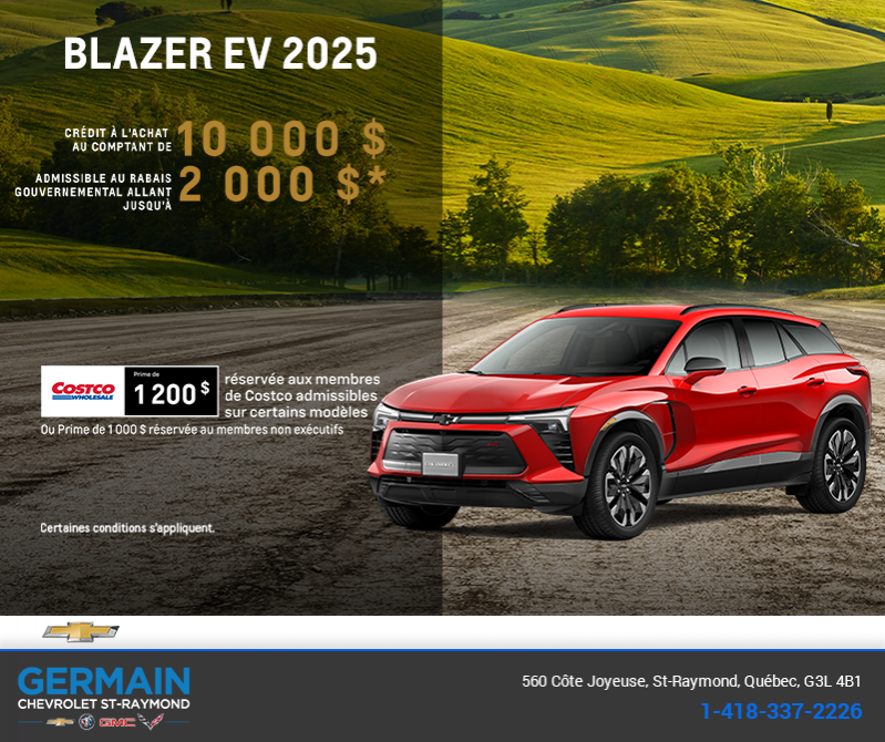 Procurez-vous le Chevrolet Blazer EV 2025
