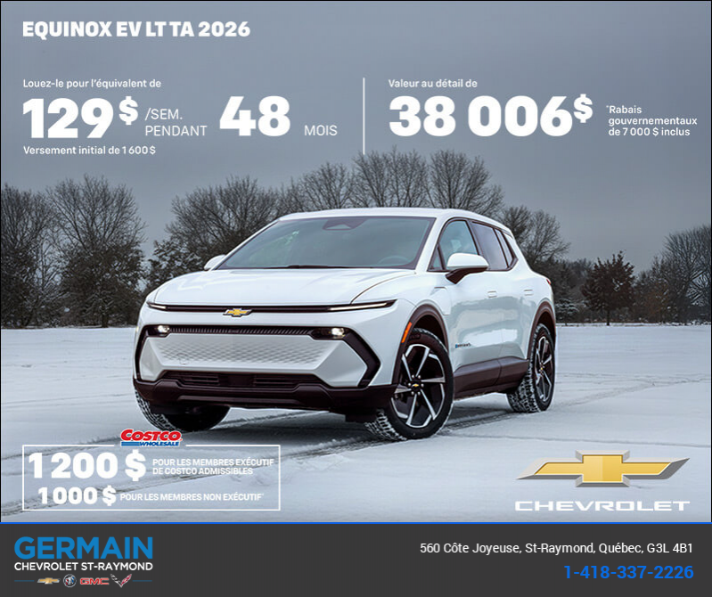 Procurez-vous le Chevrolet Equinox EV 2026