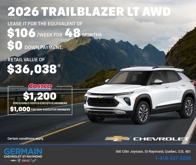 Get the 2026 Chevrolet Trailblazer LT AWD