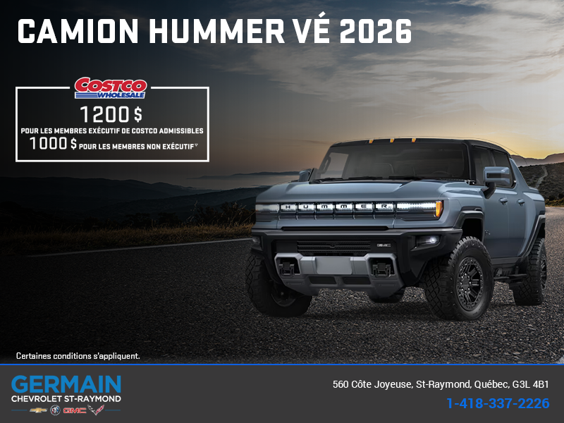 Le GMC Camion Hummer VÉ 2026