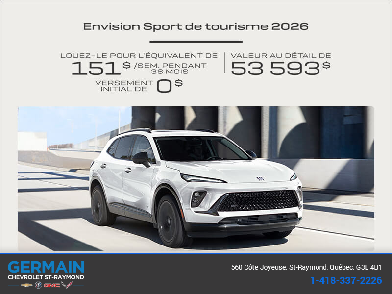 Procurez-vous la Buick Envision 2026