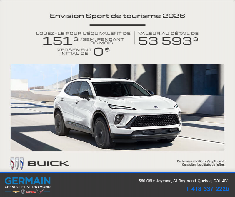 Procurez-vous la Buick Envision 2026