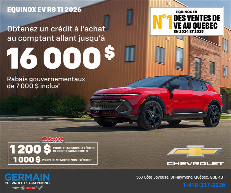 Procurez-vous le Chevrolet Equinox EV 2026