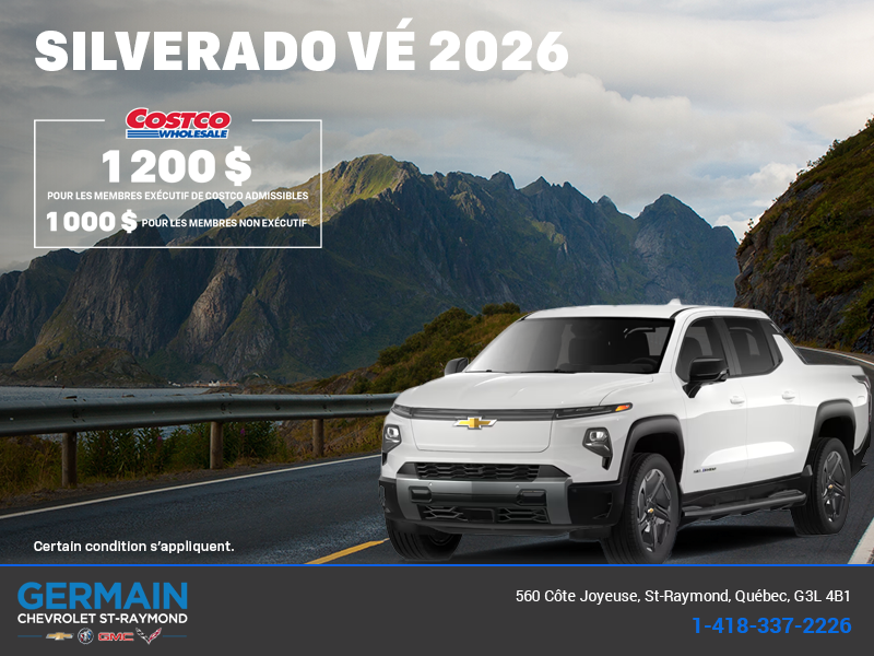 Procurez-vous le Chevrolet Silverado VÉ 2026