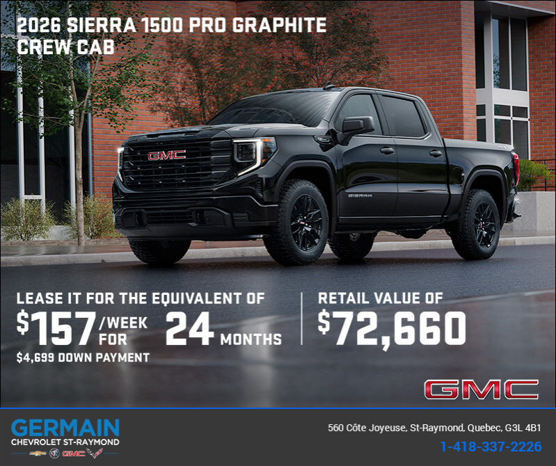 The 2026 GMC Sierra 1500 Pro Graphite Crew Cab