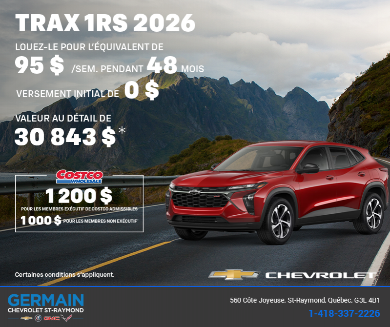 Le Chevrolet Trax 2026