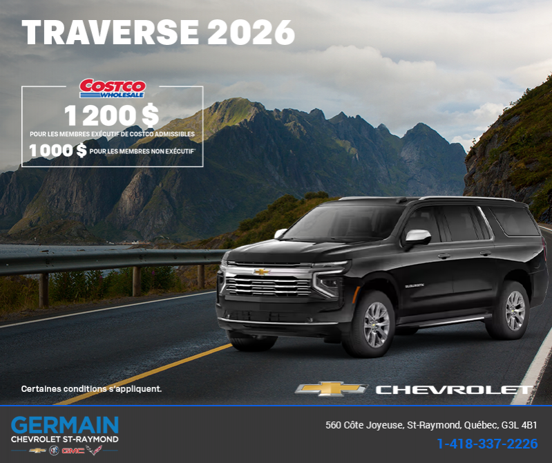 Le Chevrolet Traverse 2026