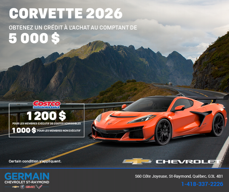 Procurez-vous le Chevrolet Corvette 2026