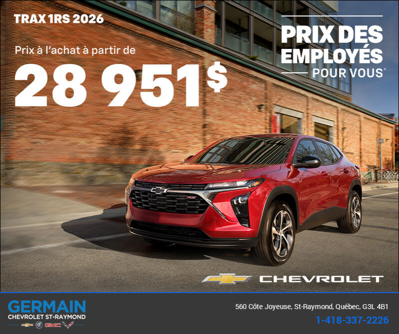 Le Chevrolet Trax 2RS 2026